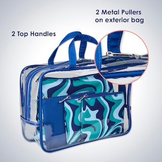 Foto 2 | Venta Internacional - Set De Bolsas De Tocador Y Cosméticos Conair, 5 Piezas, Blue Swirl