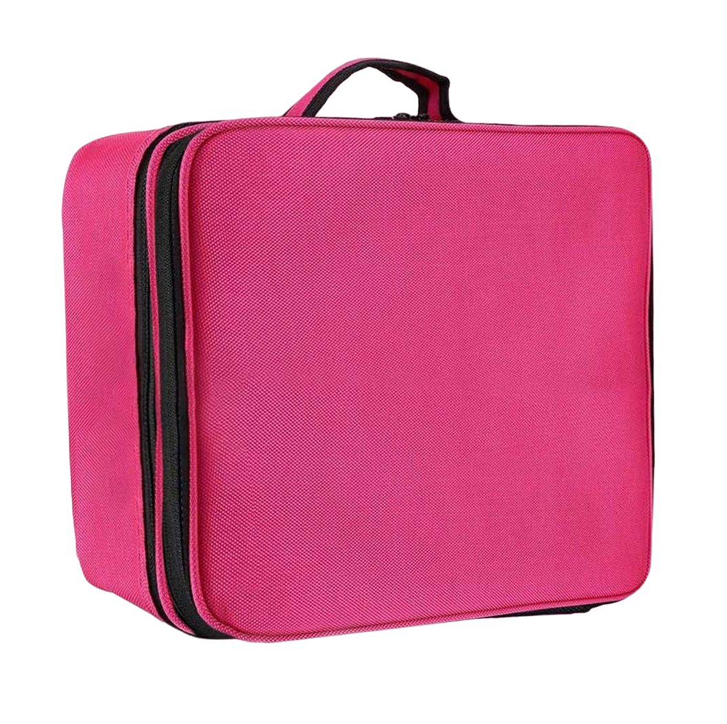 Estuche Organizador de Maquillaje Rosa