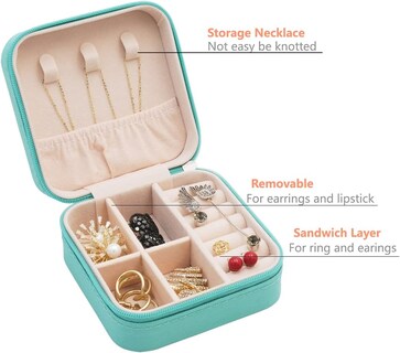 Foto 4 | Estuche de Viaje para Joyas Jieyou - Organizador de Piel Sintética Portátil