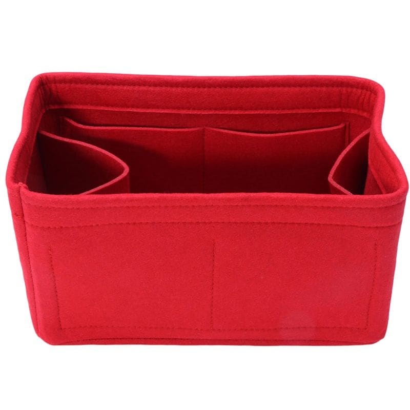 Organizador De Bolsas De Maquillaje Con Inserto De Fieltro, Color Rojo, L - Venta Internacional. $149