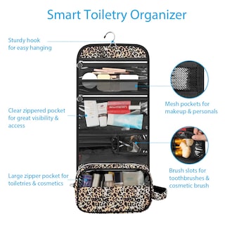 Foto 2 | Neceser De Viaje Fintie Portátil Resistente Al Agua Leopardo - Venta Internacional