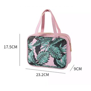 Foto 2 | Bolsa De Cosméticos Con Diseño De Palmeras Para Maquillaje - Venta Internacional.
