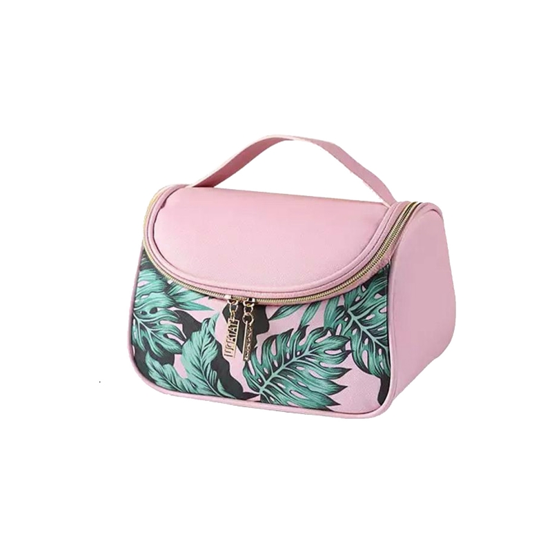 Bolsa De Maquillaje Cosmetiquero Design Palm Trees Pink - Venta Internacional.