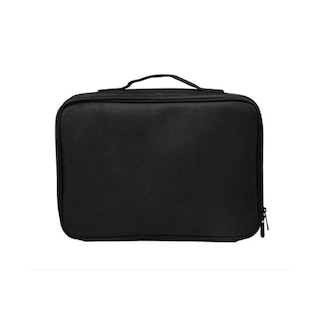 Foto 2 | Bolsa De Maquillaje Cosmetologia Girl Negra Impermeable De Piel Sintética - Venta Internacional.