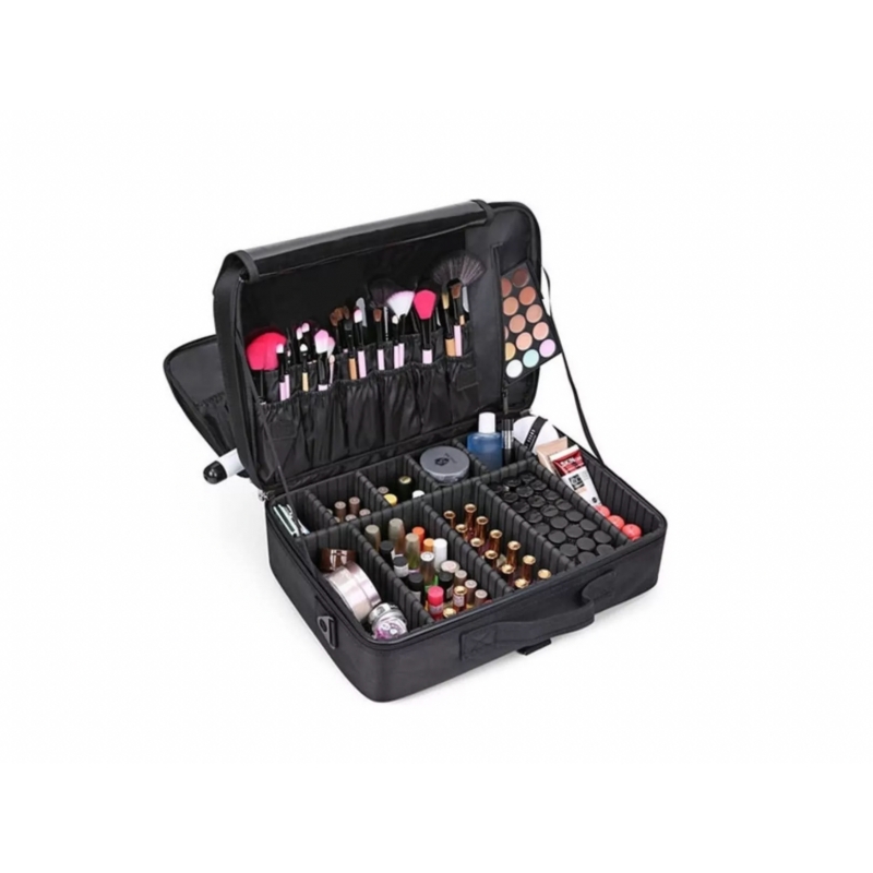Foto 1 | Maleta De Maquillaje Cosmetologia, Grande, Negra, Impermeable - Venta Internacional.