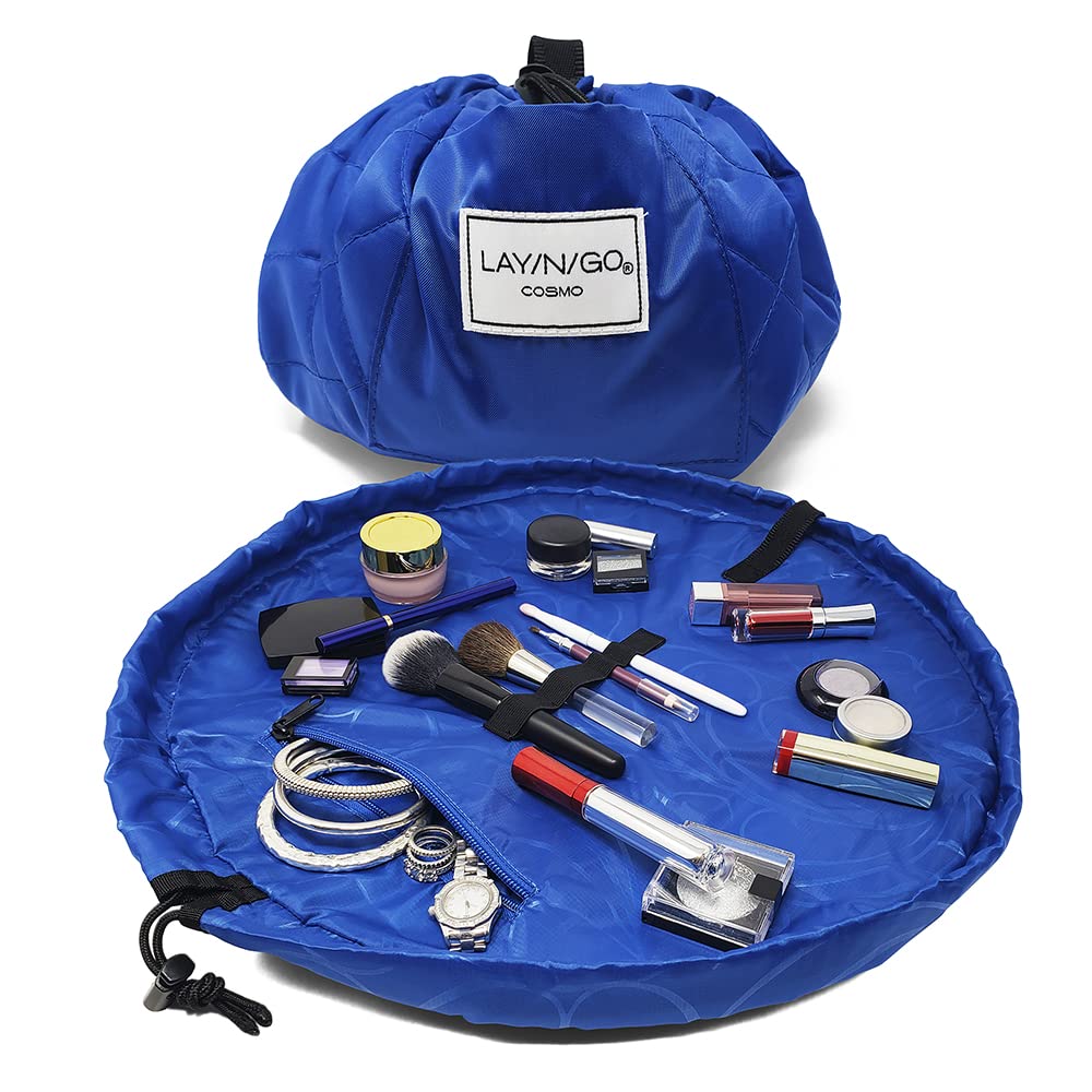 Organizador de Bolsas de Cosméticos Y Maquillaje Lay-n-go Cosmo Sky Blue - Venta Internacional $1,077
