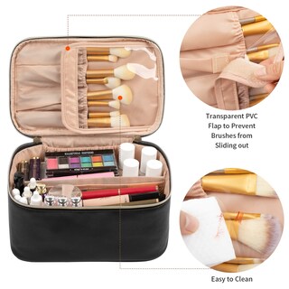 Foto 2 | Bolsa Organizadora de Maquillaje Ocheal Travel Rose Gold para Mujer - Venta Internacional