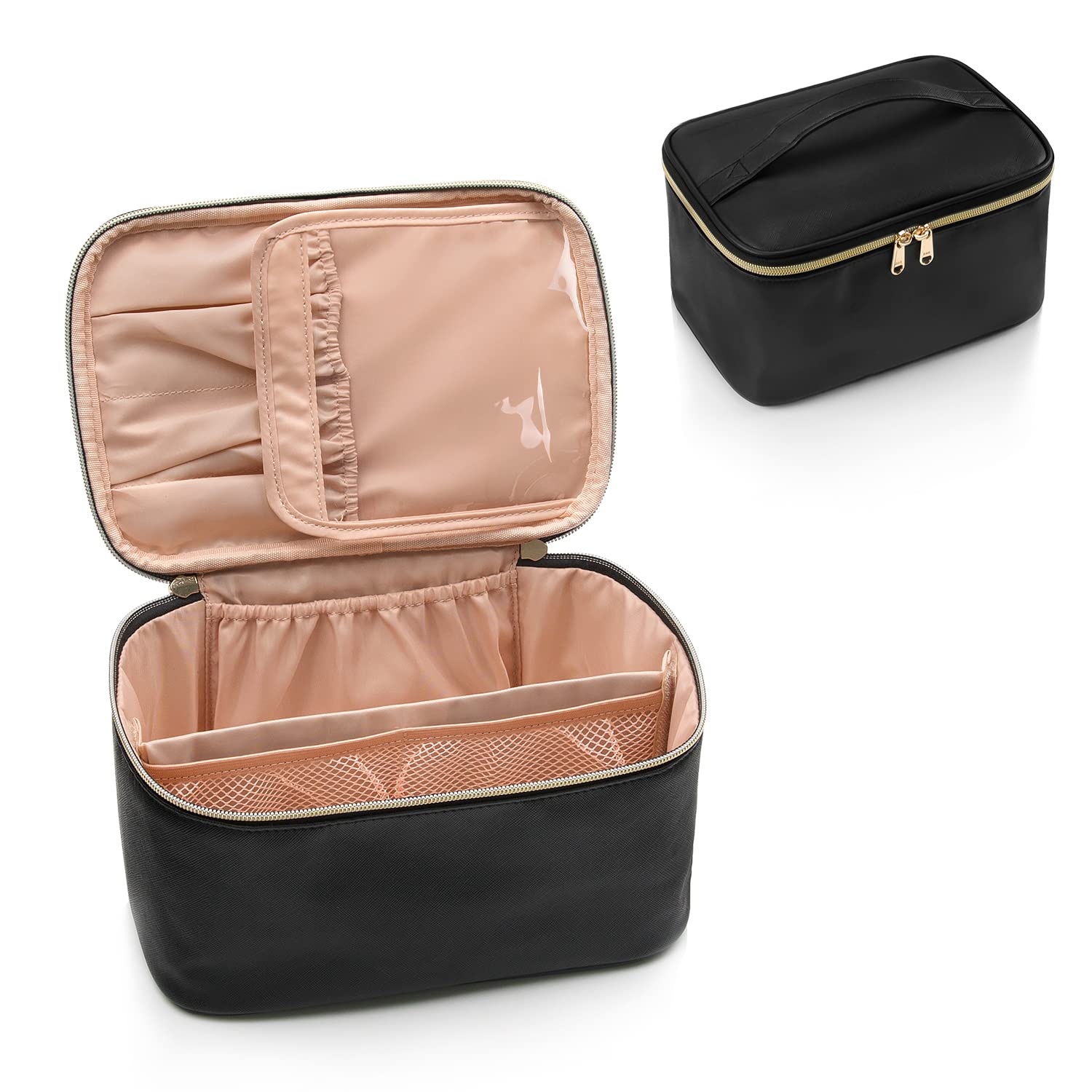 Bolsa de Maquillaje Ocheal Organizador de Viaje Portátil Grande Negro - Venta Internacional