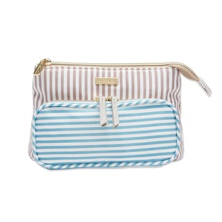 Foto 1 | Bolsa De Maquillaje Conair Organizer Con Rayas Azules Y Tostadas Recicladas - Venta Internacional.