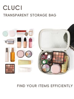 Foto 4 | Bolsa De Maquillaje Cluci Clear Travel - Soporte Para Brochas De Maquillaje (tpu) - Venta Internacional.