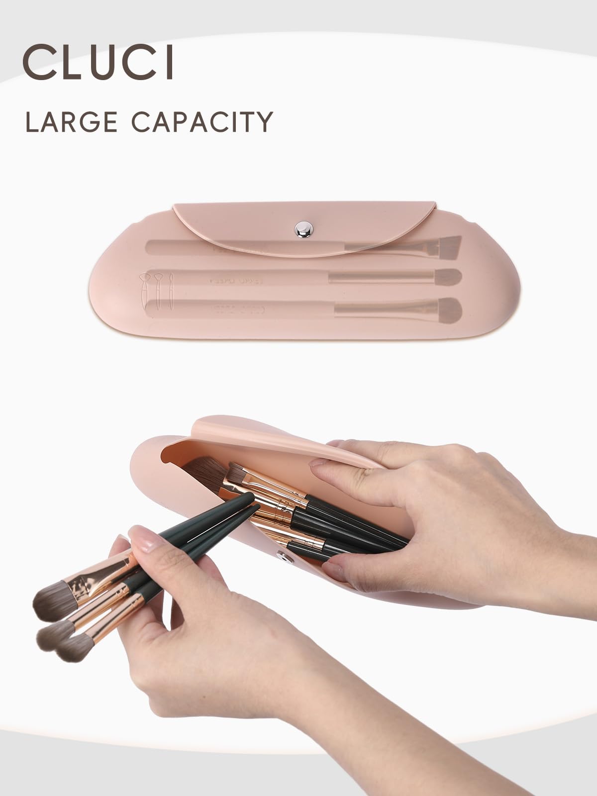 Foto 5 | Bolsa De Maquillaje Cluci Clear Travel - Soporte Para Brochas De Maquillaje (tpu) - Venta Internacional.
