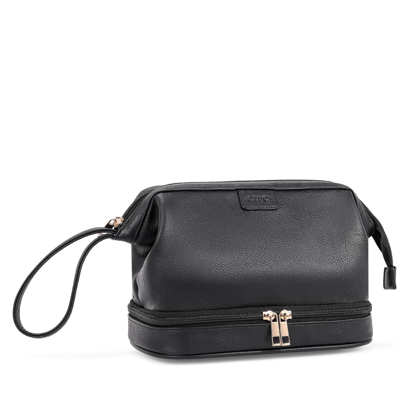 Foto 1 | Bolsa De Maquillaje De Viaje Cluci De Doble Capa De Piel Sintética De Gran Capacidad - Venta Internacional.