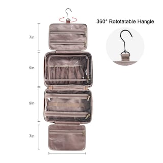 Foto 5 | Neceser Cluci Organizador de Viaje Colgante Negro de Gran Capacidad y Resistente al Agua - Venta Internacional