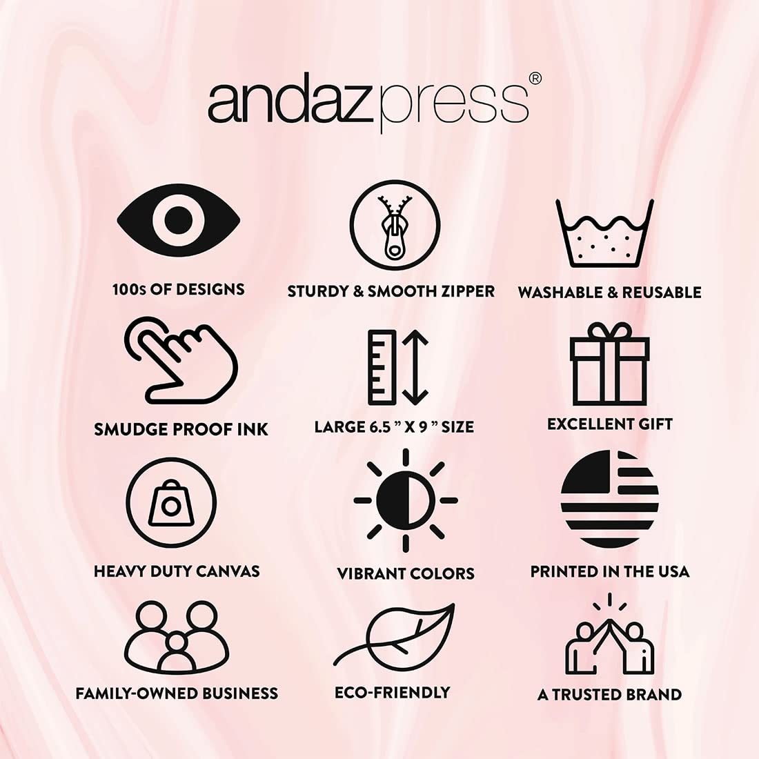 Foto 6 | Bolsa de Maquillaje Andaz Press con Frases Divertidas - Venta Internacional