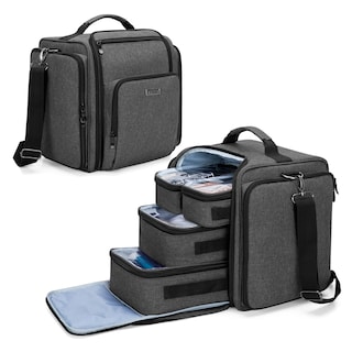 Foto 1 | Bolsa De Maquillaje Bafaso, Bolsa De Cosméticos Con 4 Bolsas Interiores De Nailon Negro - Venta Internacional.