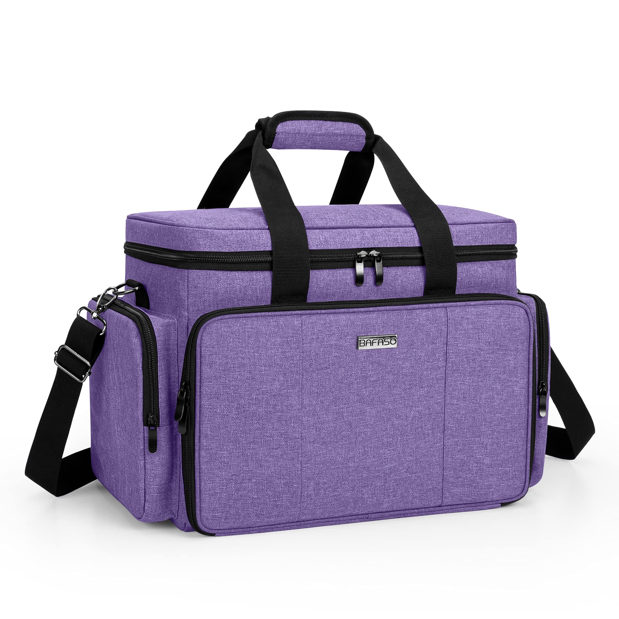 Foto 2 pulgar | Bolsa de Maquillaje BAFASO Tamaño Grande con Separadores Extraíbles en color Morado  - Venta Internacional