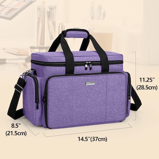 Foto 6 | Bolsa de Maquillaje BAFASO Tamaño Grande con Separadores Extraíbles en color Morado - Venta Internacional