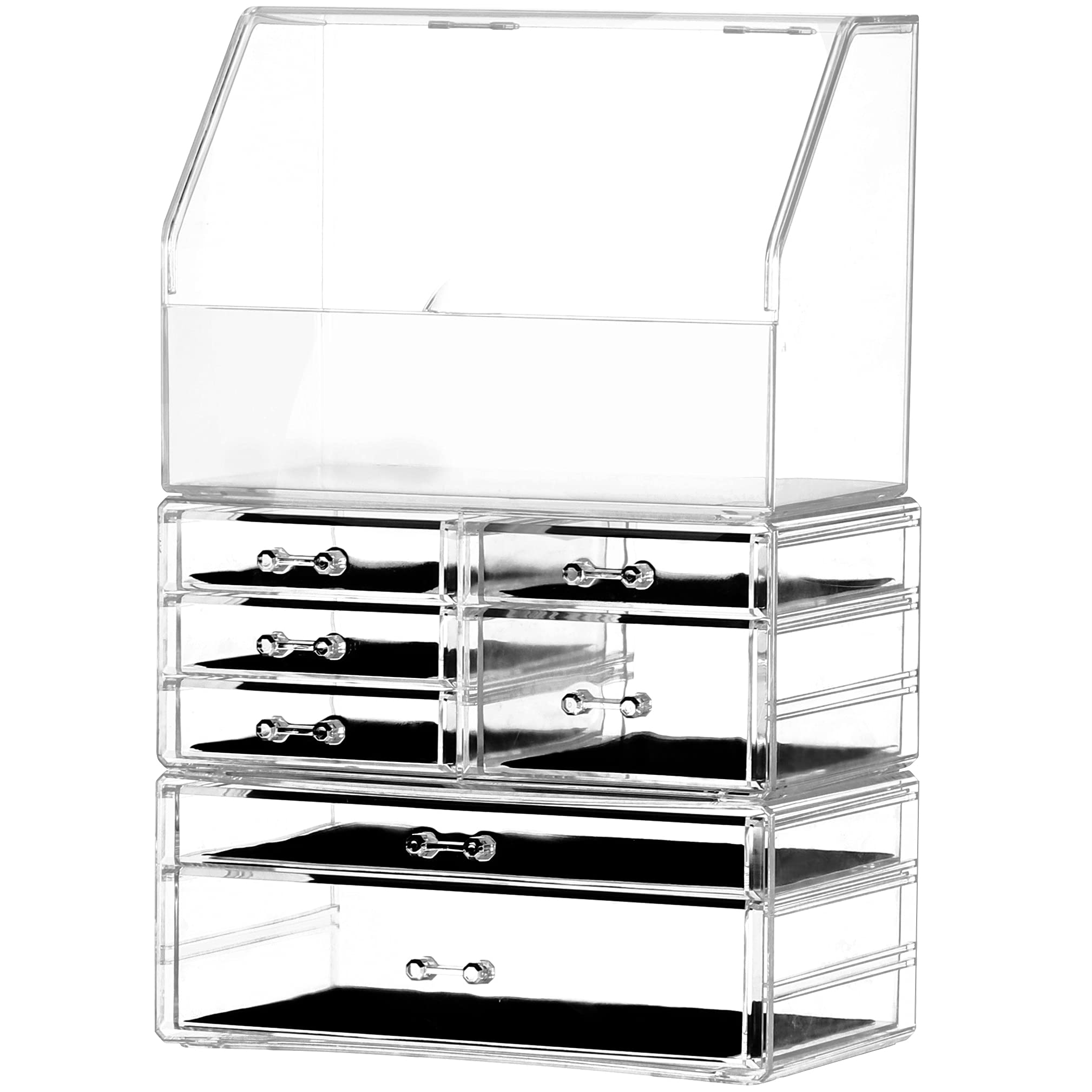 Vitrina de Acrílico para Baño con 7 Cajones Organizador de Cosméticos y Joyas - Venta Internacional