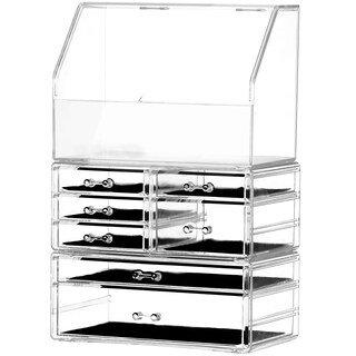 Foto 1 | Vitrina de Acrílico para Baño con 7 Cajones Organizador de Cosméticos y Joyas - Venta Internacional