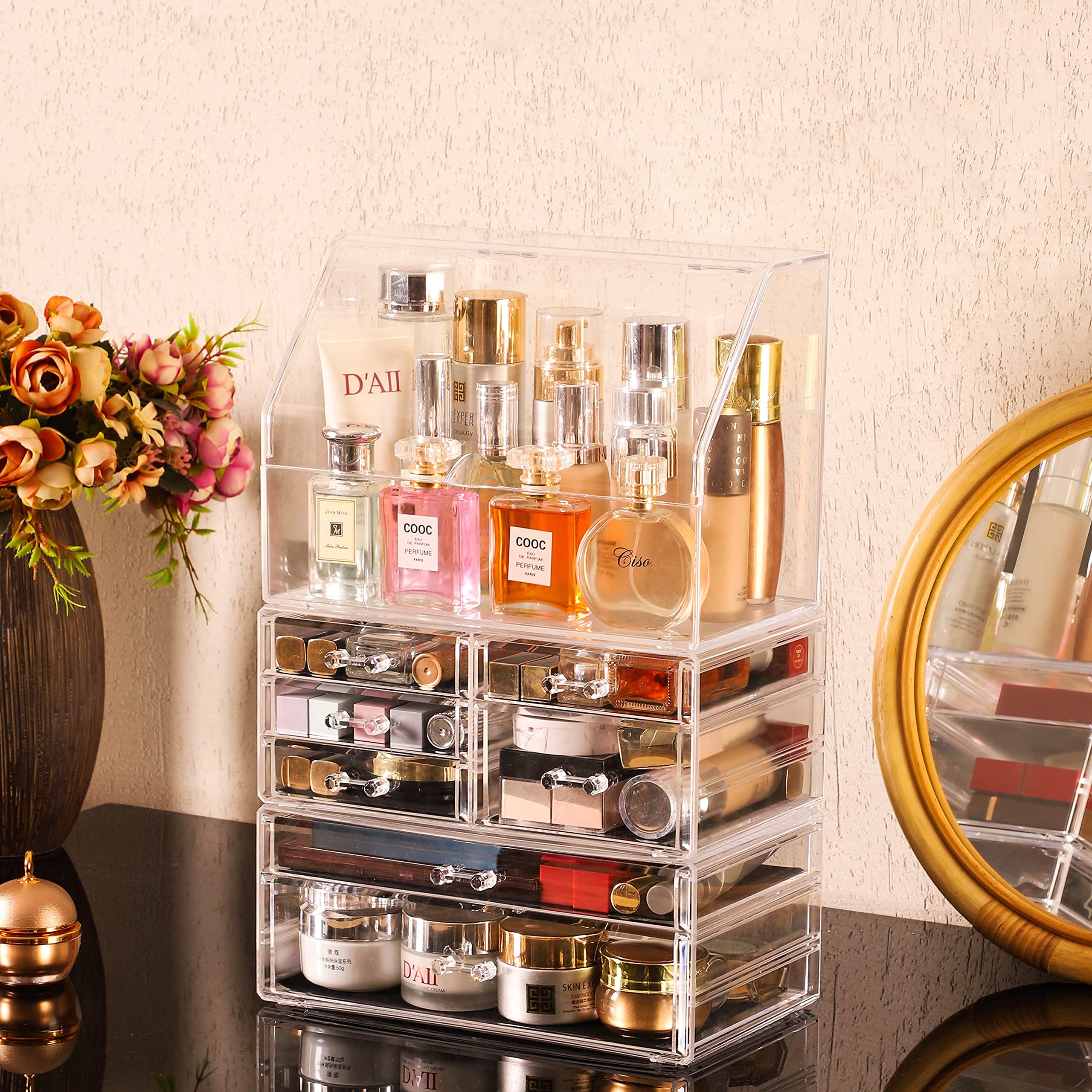 Foto 8 pulgar | Vitrina de Acrílico para Baño con 7 Cajones Organizador de Cosméticos y Joyas - Venta Internacional