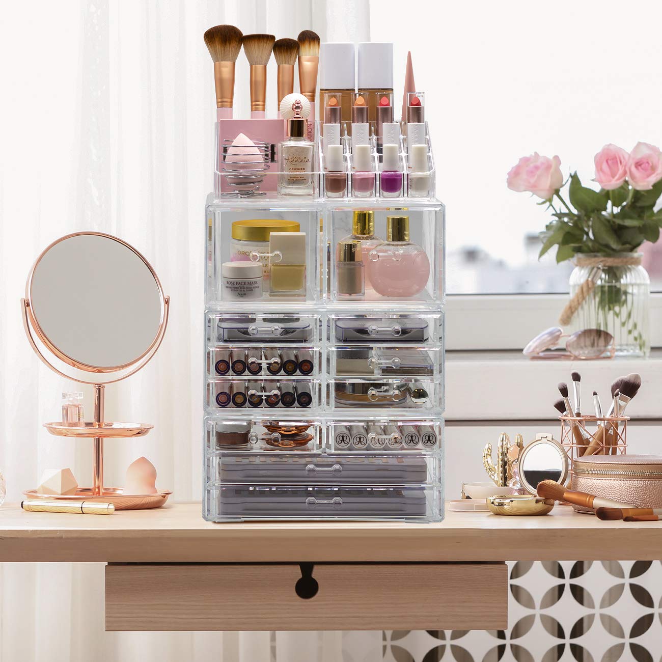 Foto 7 pulgar | Organizador de Maquillaje Sorbus con 12 Cajones Transparentes - Venta Internacional