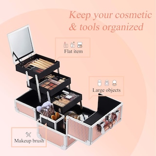 Foto 5 | Maletín de Maquillaje Joligrace Rosa-Venta Internacional