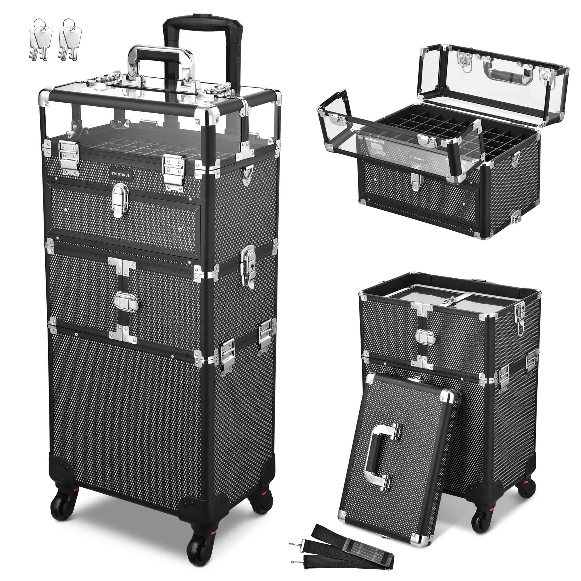 Foto 3 pulgar | Organizador de Makeup Case Byootique con Ruedas - Venta Internacional