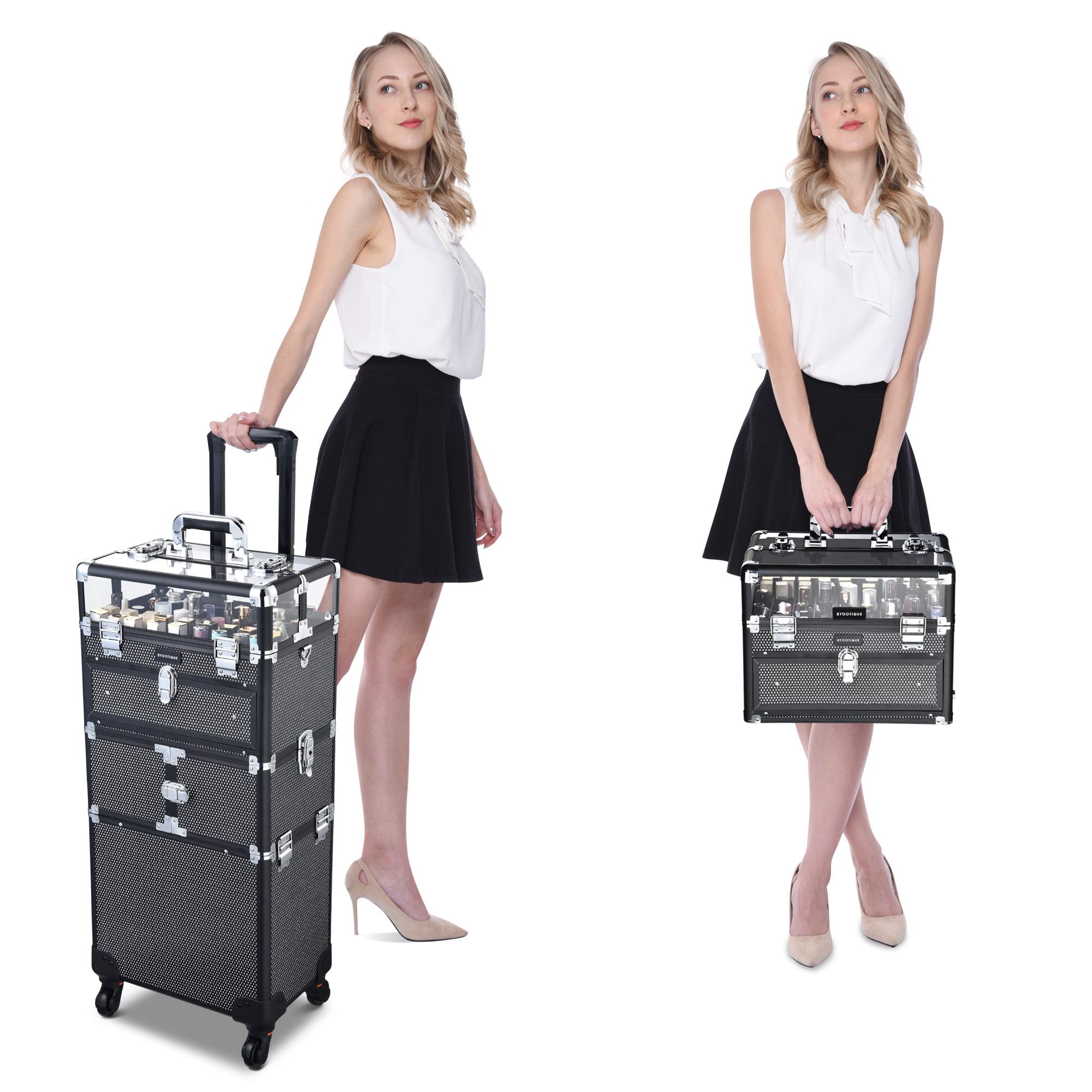 Foto 4 pulgar | Organizador de Makeup Case Byootique con Ruedas - Venta Internacional