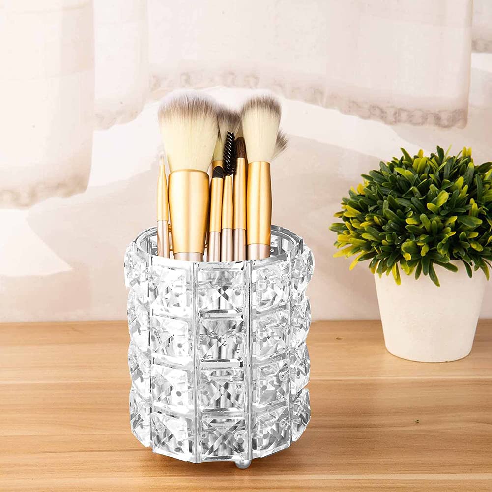 Foto 7 | Soporte para Brochas de Maquillaje Akoak Crystal Metal Silver - Venta Internacional