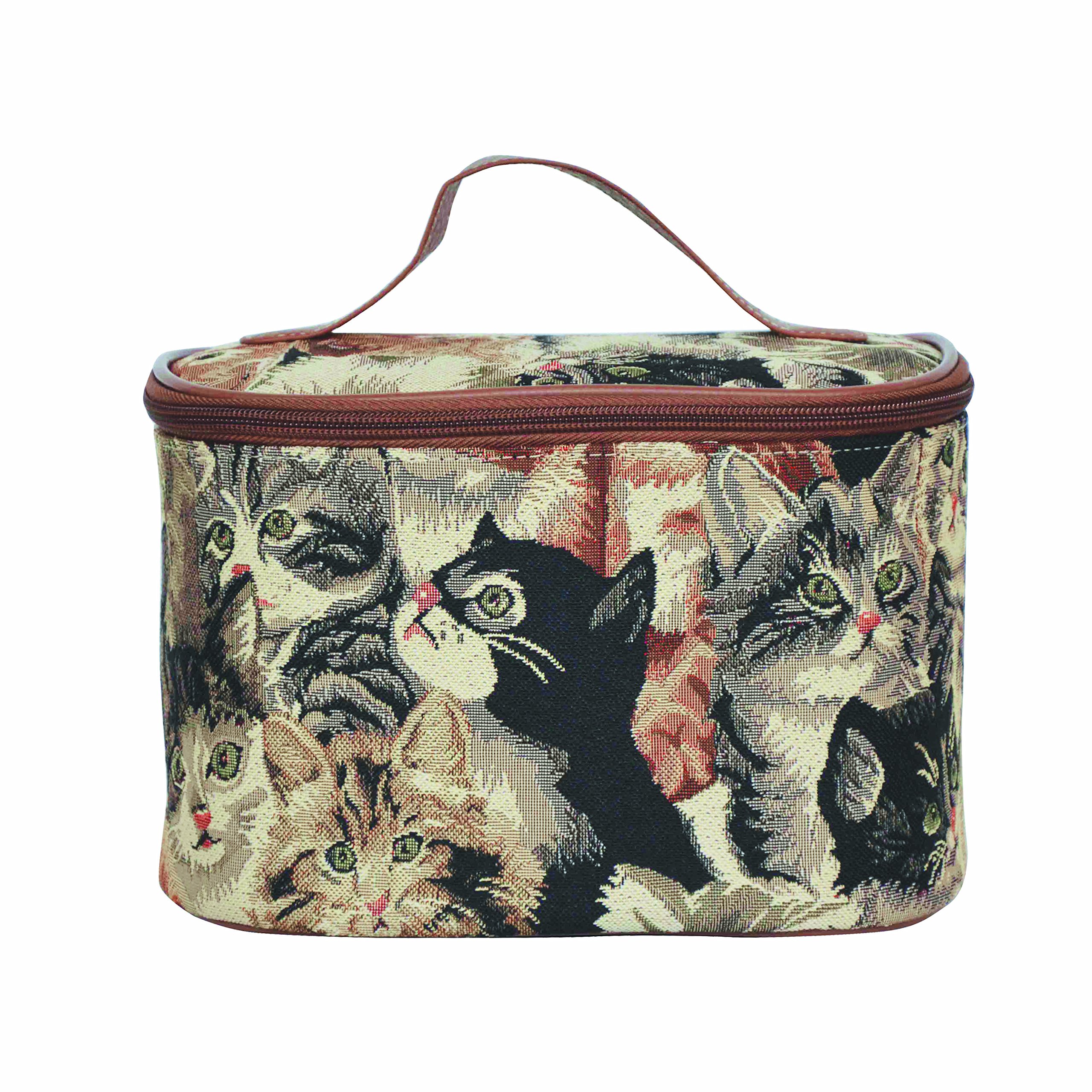 Neceser Signare Tapestry Organizador De Maquillaje Con Estampado De Gatos - Venta Internacional.