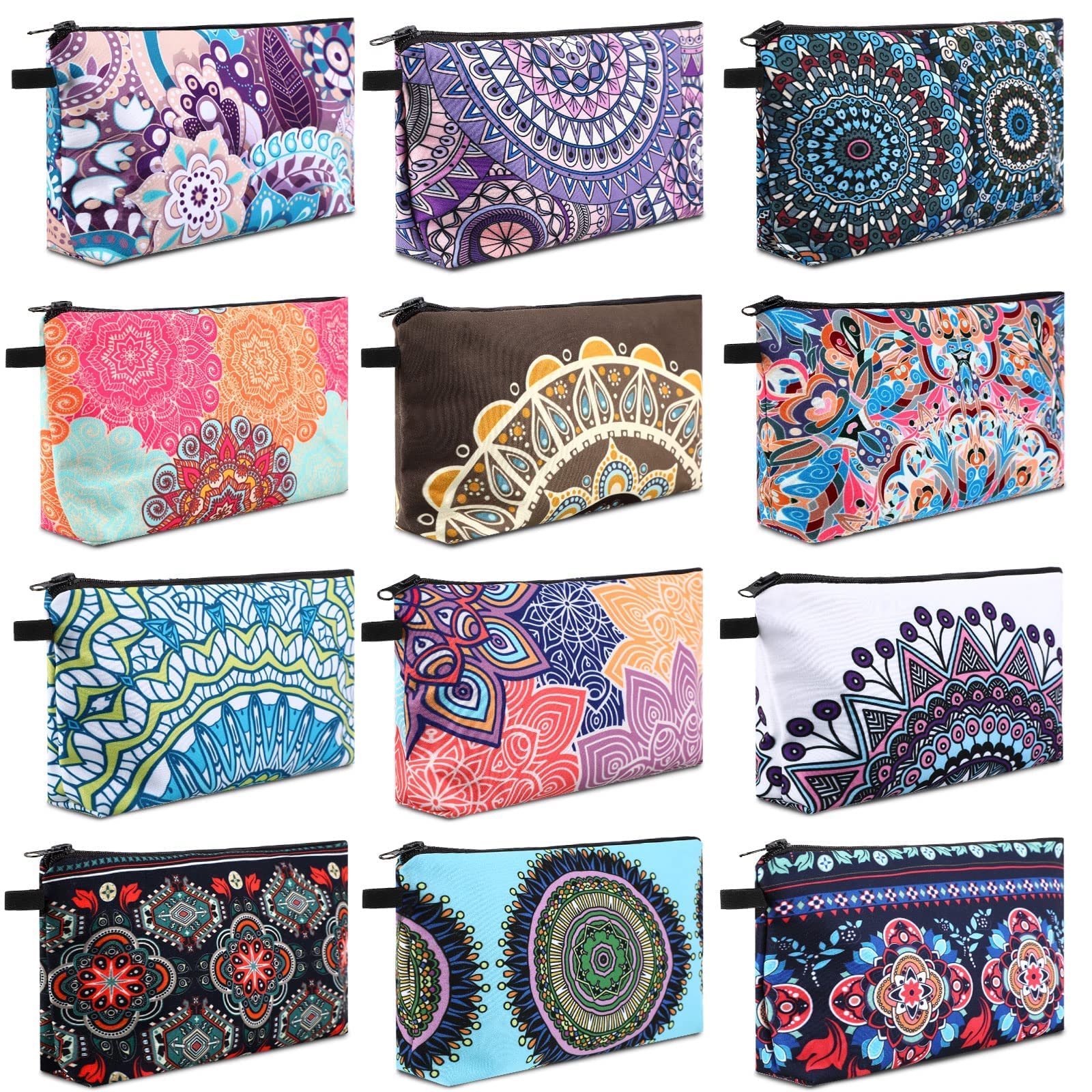 Bolsas De Cosméticos Sanwuta Impresas A Prueba De Agua, 12 Unidades, Para Mujer - Venta Internacional. $818