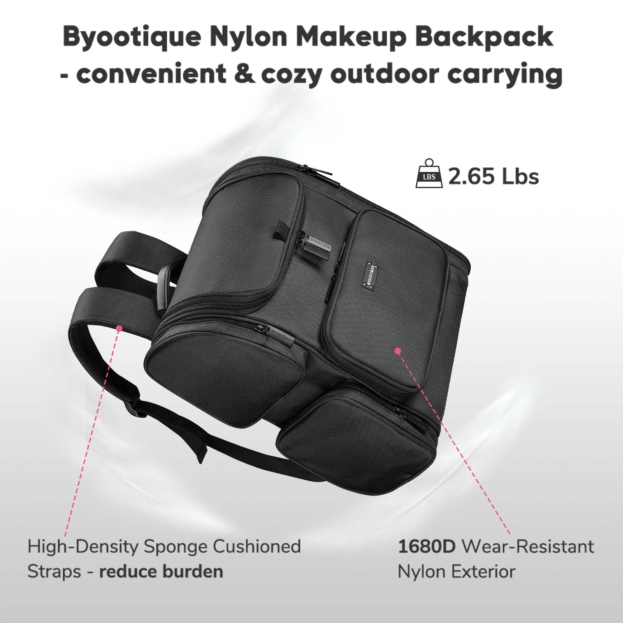 Foto 5 pulgar | Cosmetiquera Byootique Negro - Venta Internacional