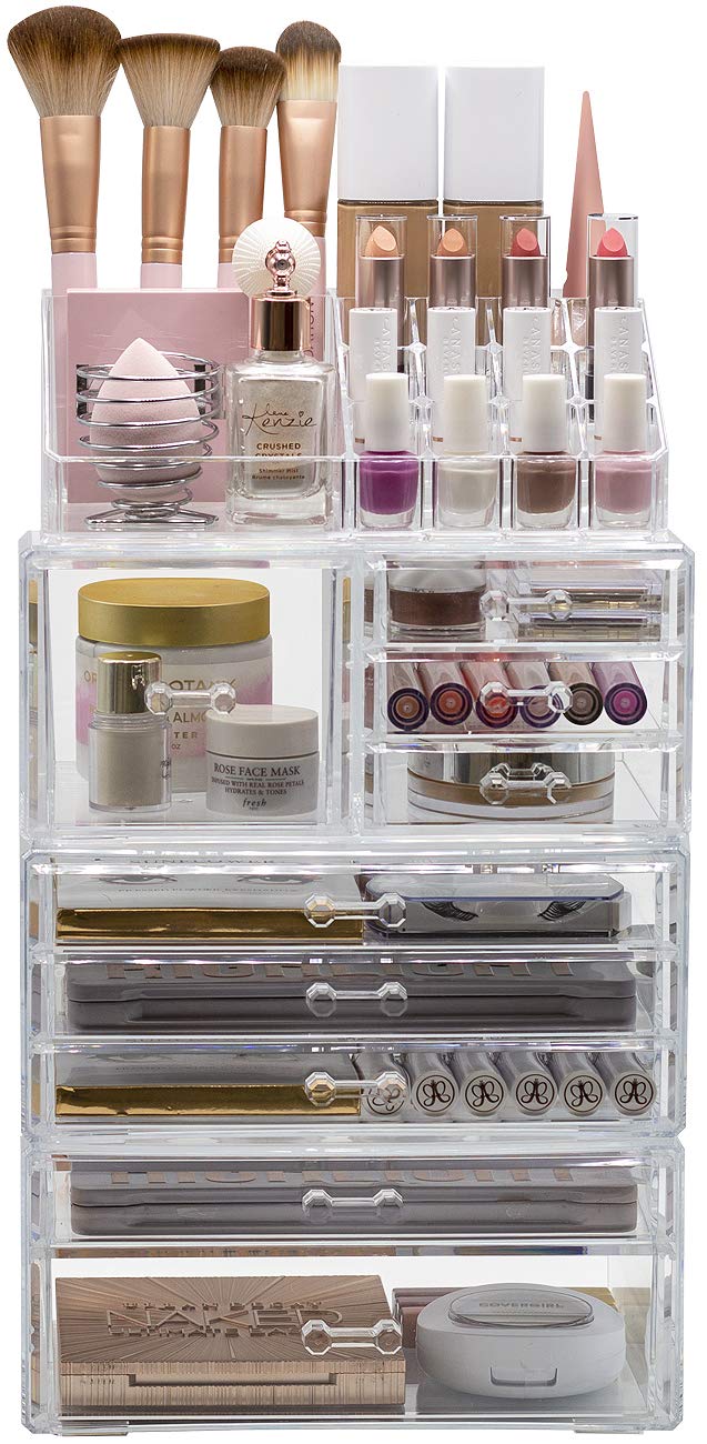 Foto 8 pulgar | Organizador de Maquillaje Sorbus Transparente con 4 Piezas - Venta Internacional