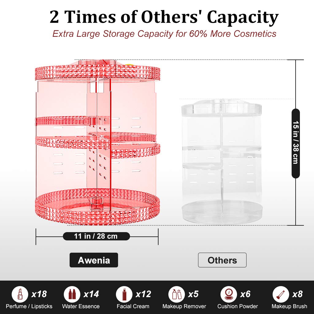 Foto 3 pulgar | Organizador de Maquillaje Awenia Giratorio-Venta Internacional