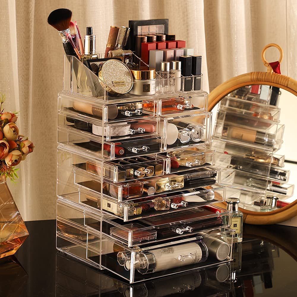 Foto 4 pulgar | Organizador de Maquillaje CQ Acrylic Transparente con 11 Cajones - Venta Internacional