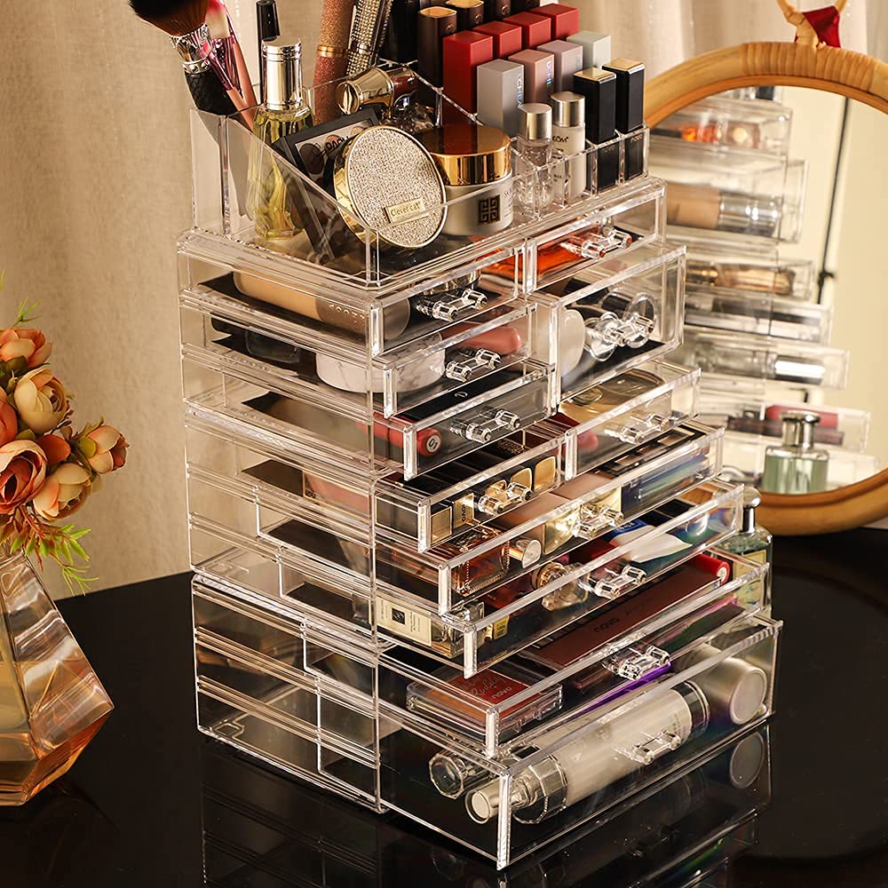 Foto 6 pulgar | Organizador de Maquillaje CQ Acrylic Transparente con 11 Cajones - Venta Internacional