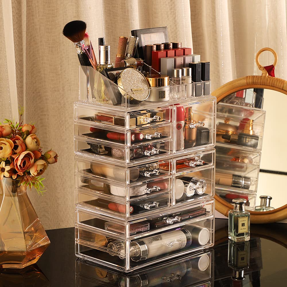 Foto 6 | Organizador de Maquillaje CQ Acrylic Transparente con 11 Cajones - Venta Internacional