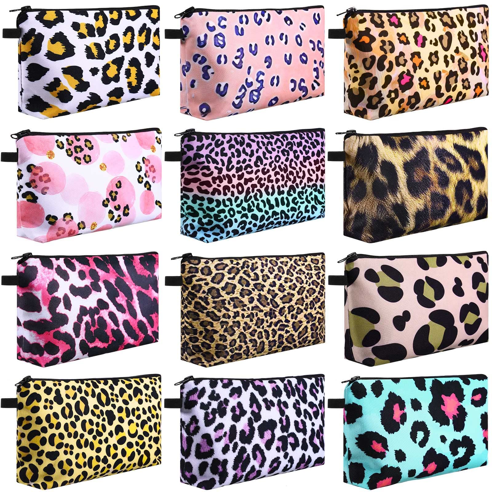 Foto 2 pulgar | Bolsas De Maquillaje Sanwuta, Impermeables, 12 Unidades (leopardo) - Venta Internacional.