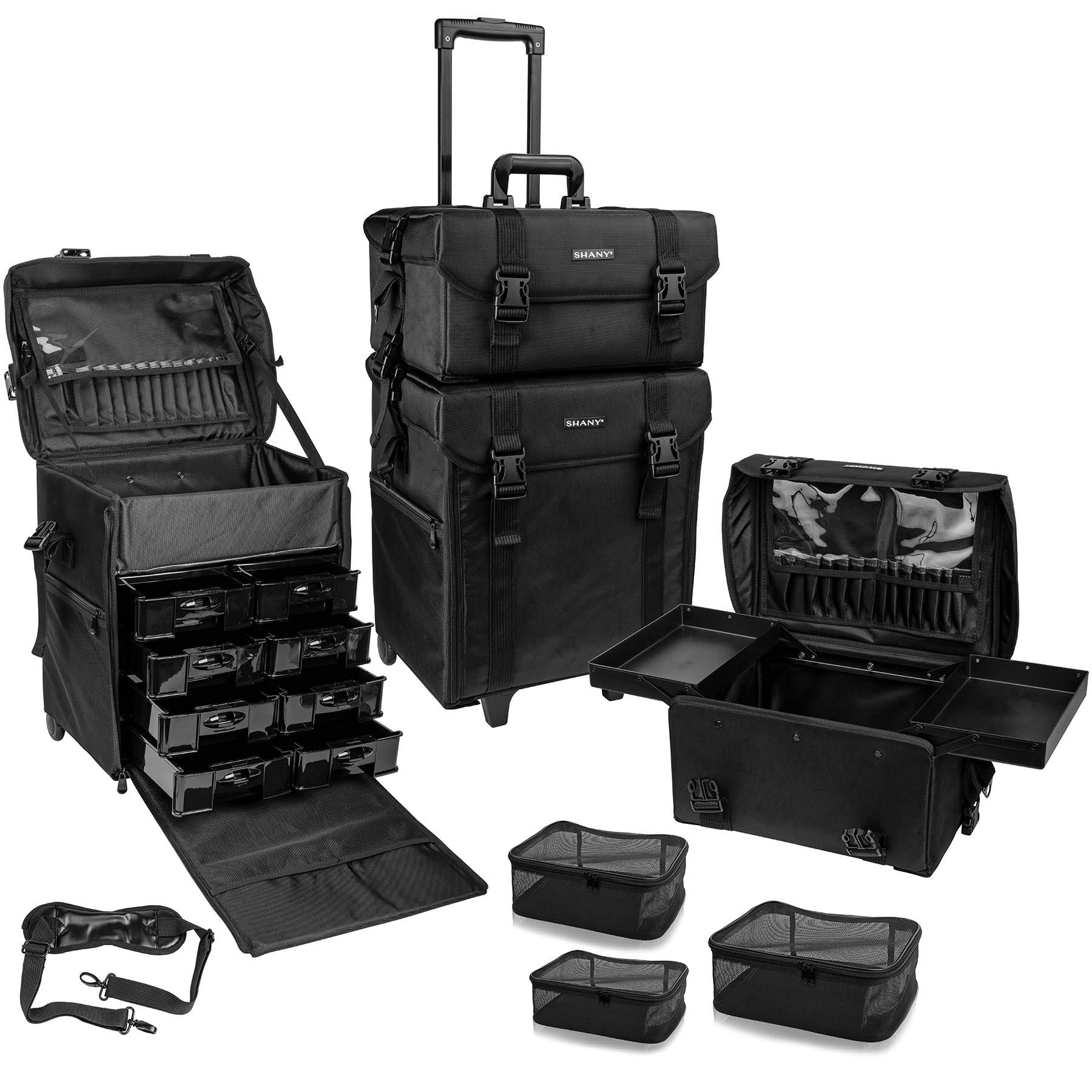 Foto 1 | Estuche Para Cosméticos Rolling Trolley Para Artista De Maquillaje Shany Jet Black - Venta Internacional.