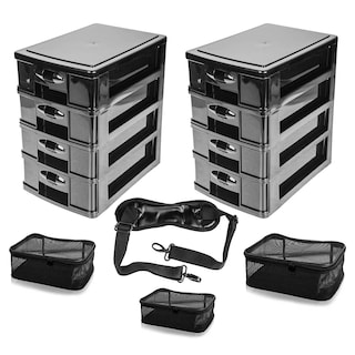 Foto 3 | Estuche Para Cosméticos Rolling Trolley Para Artista De Maquillaje Shany Jet Black - Venta Internacional.
