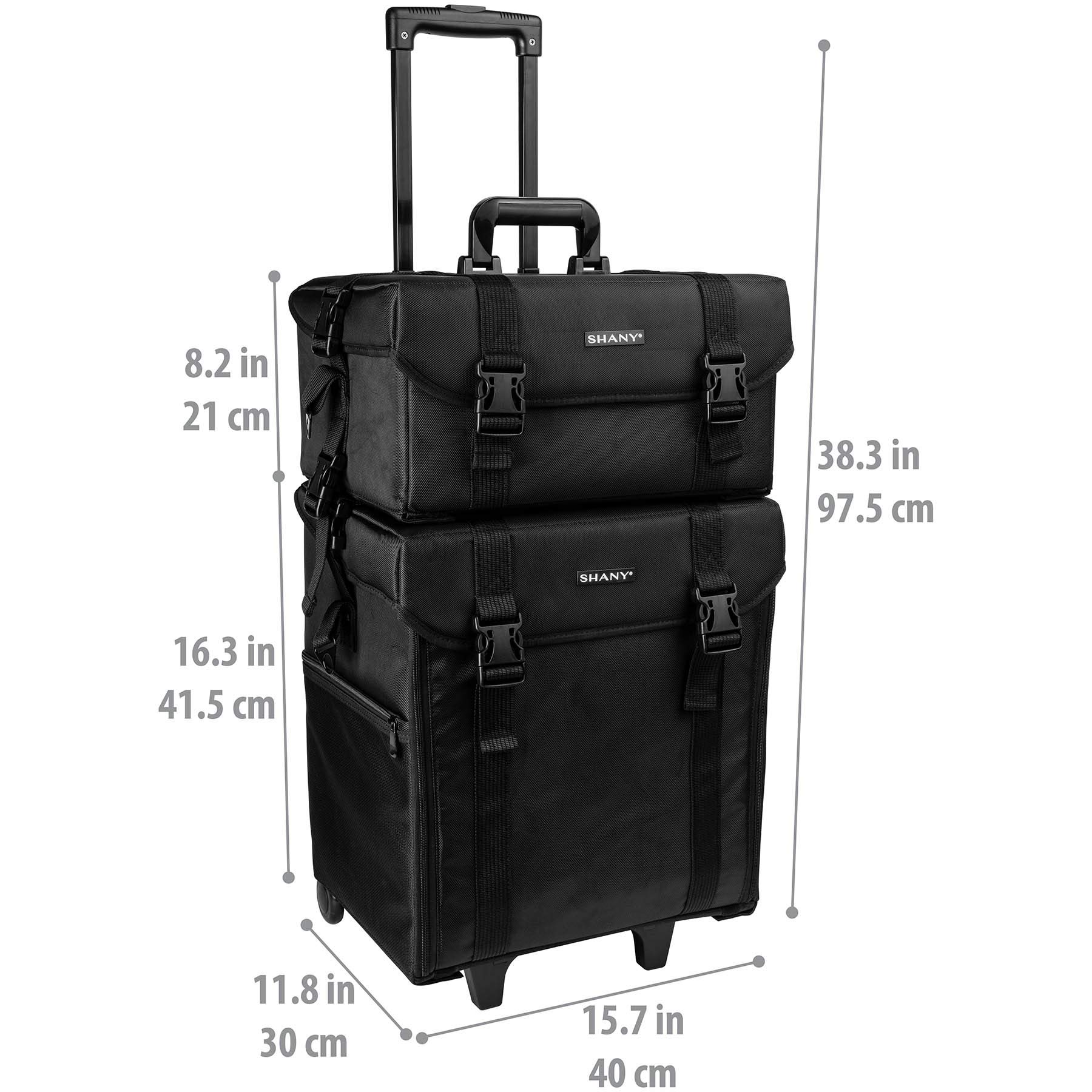 Foto 4 | Estuche Para Cosméticos Rolling Trolley Para Artista De Maquillaje Shany Jet Black - Venta Internacional.