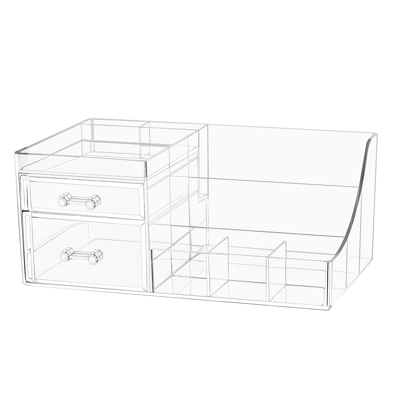 Foto 2 pulgar | Organizador Cq Para El Cuidado De La Piel, Acrílico Transparente, 2 Cajones Apilables - Venta Internacional.