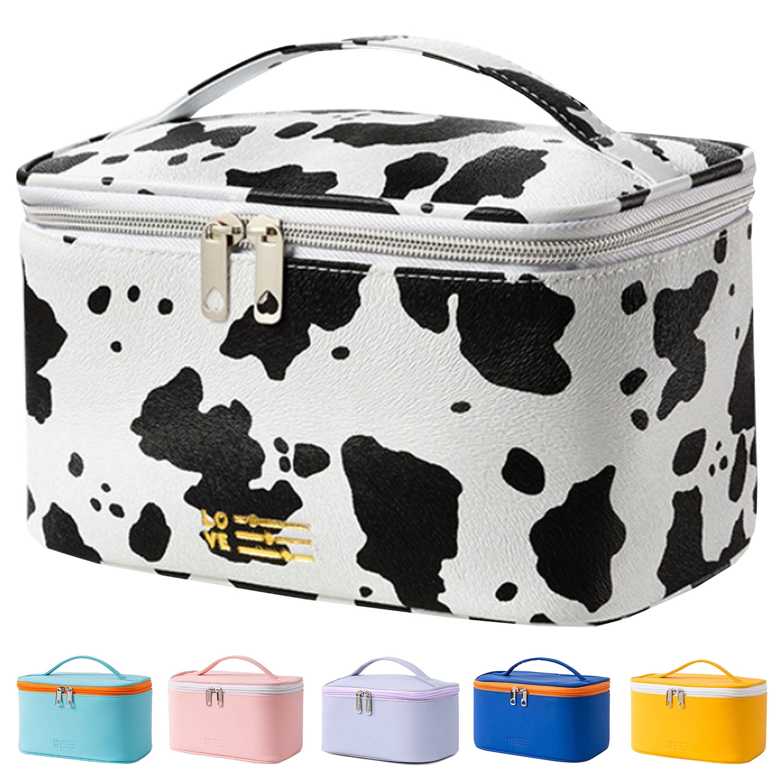 Foto 8 pulgar | Bolsa De Maquillaje Portátil Impermeable De Cuero Pu Para Mujer - Venta Internacional.