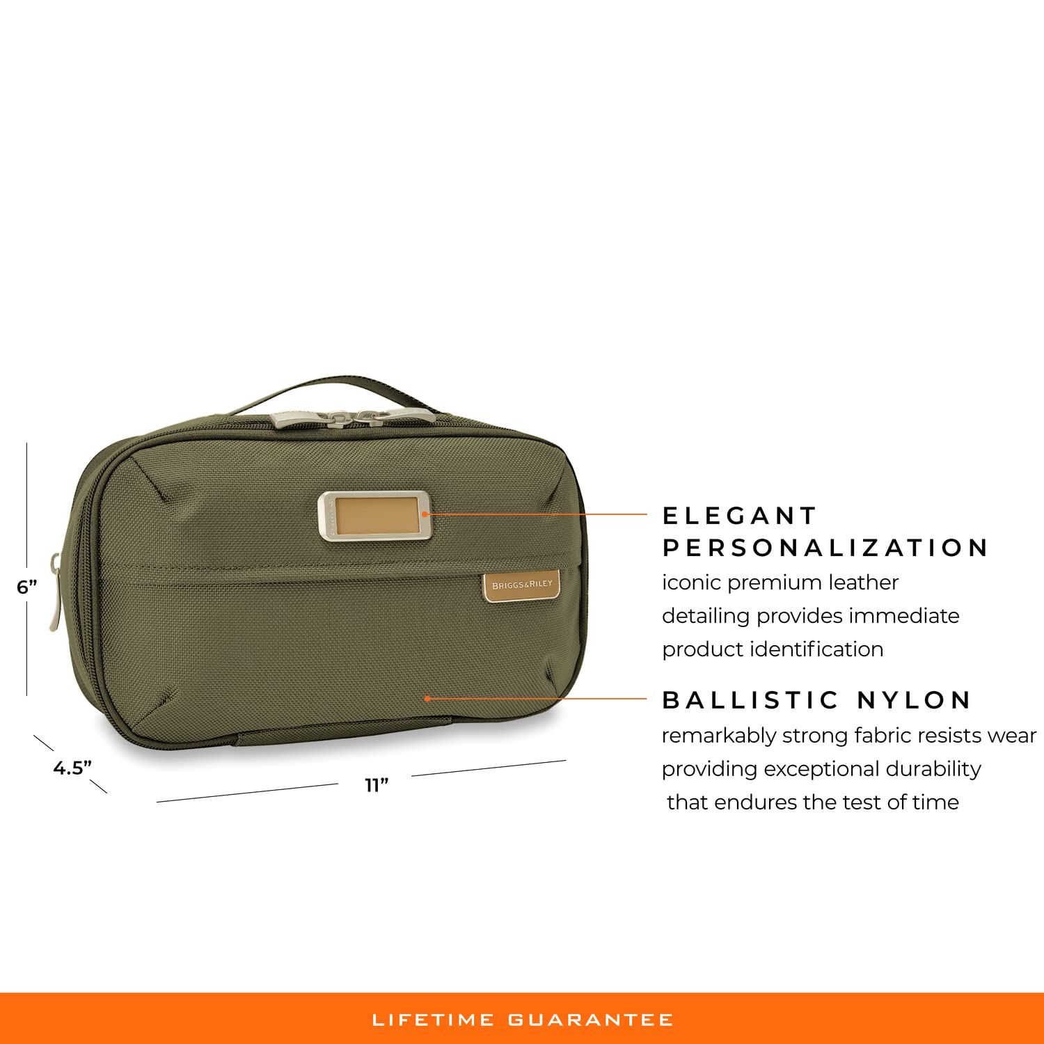 Foto 4 pulgar | Kit De Aseo Briggs & Riley Expandable Essentials 28 Cm Olive - Venta Internacional.