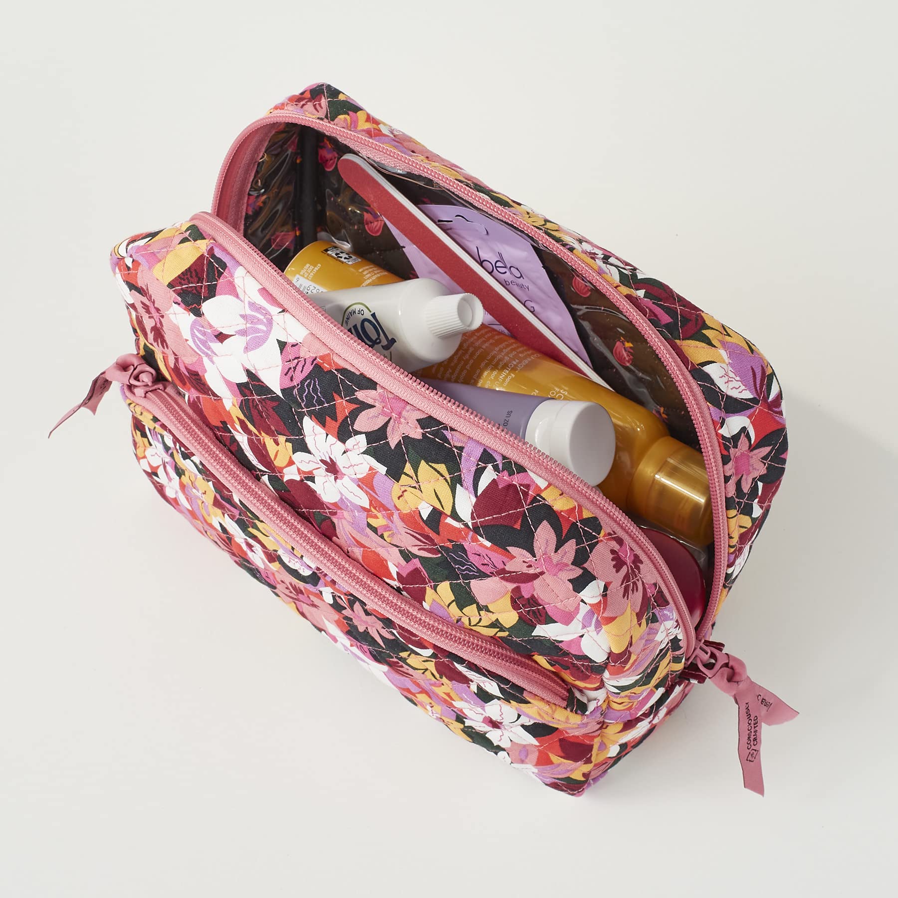 Foto 4 pulgar | Bolsa Organizadora De Maquillaje Para Cosméticos Vera Bradley Paris Plaid - Venta Internacional.