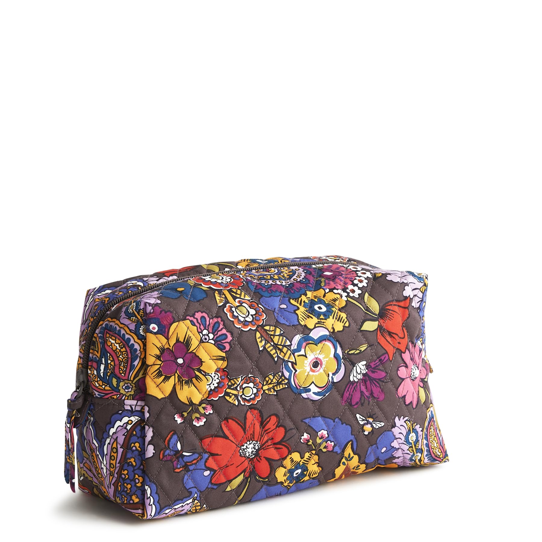 Foto 2 pulgar | Bolsa De Cosméticos Vera Bradley De Algodón, Grande Y Colorido, Ramo - Venta Internacional.