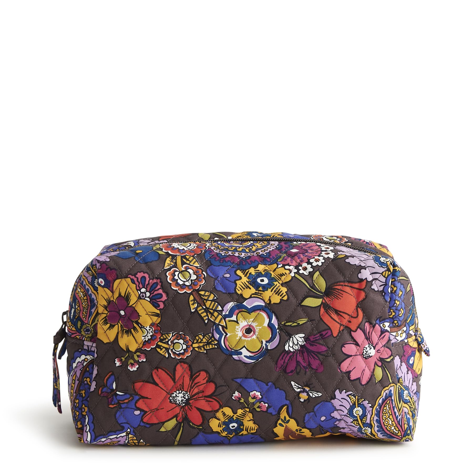 Foto 4 pulgar | Bolsa De Cosméticos Vera Bradley De Algodón, Grande Y Colorido, Ramo - Venta Internacional.