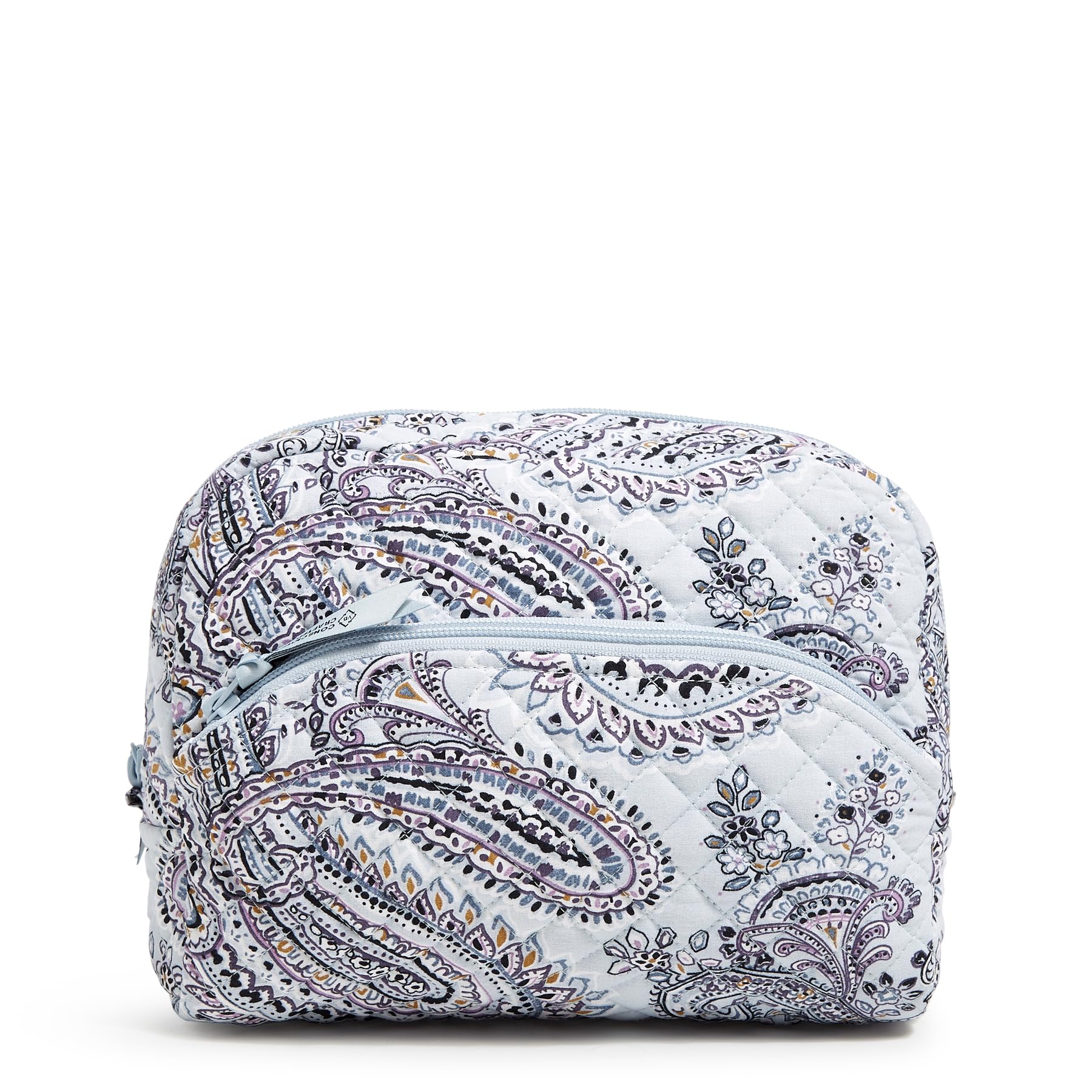 Bolsa Organizadora De Maquillaje Para Cosméticos Vera Bradley Cotton Soft Sky - Venta Internacional.