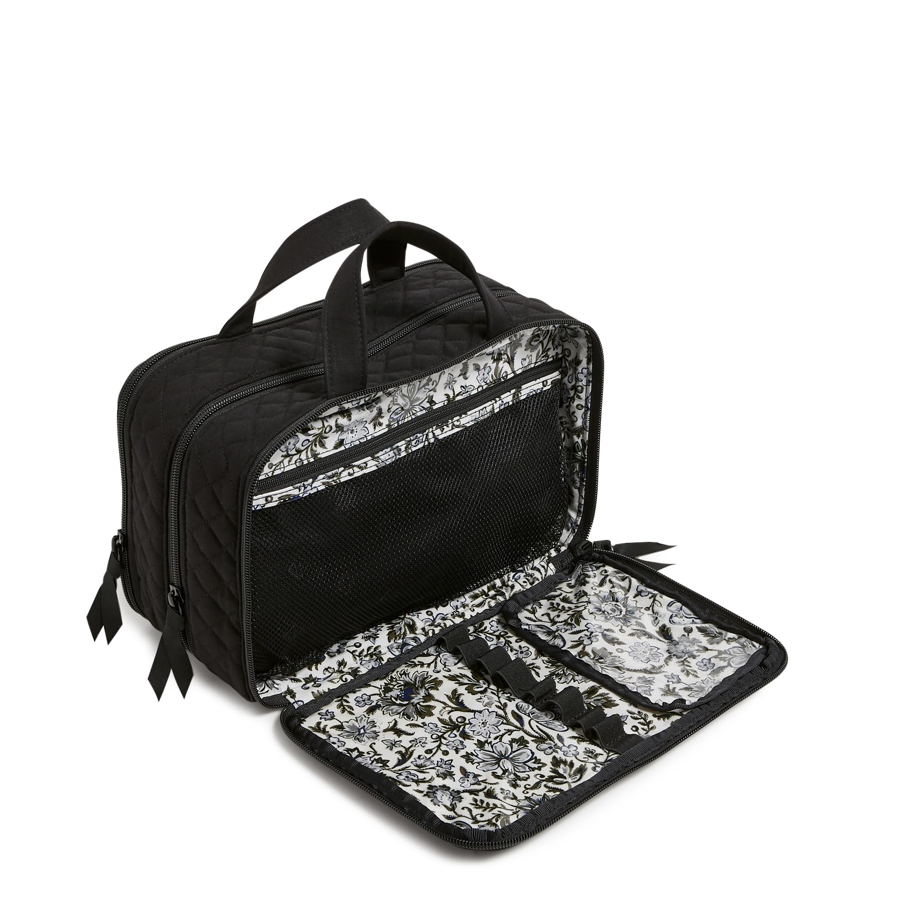 Foto 4 | Funda Organizadora De Maquillaje Vera Bradley Cotton Ultimate Black - Venta Internacional.