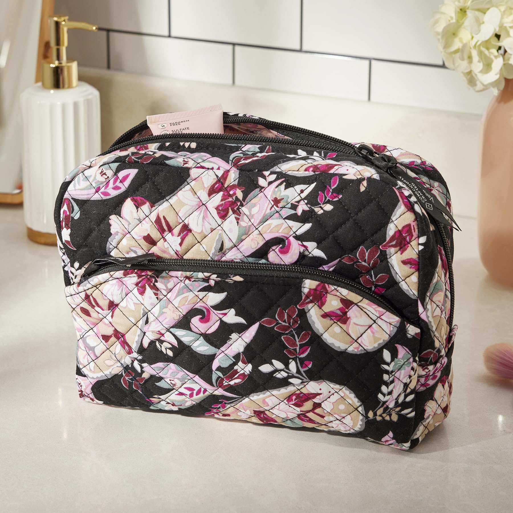 Foto 5 pulgar | Bolsa Organizadora De Maquillaje Cosmético Vera Bradley Botanical Paisley - Venta Internacional.